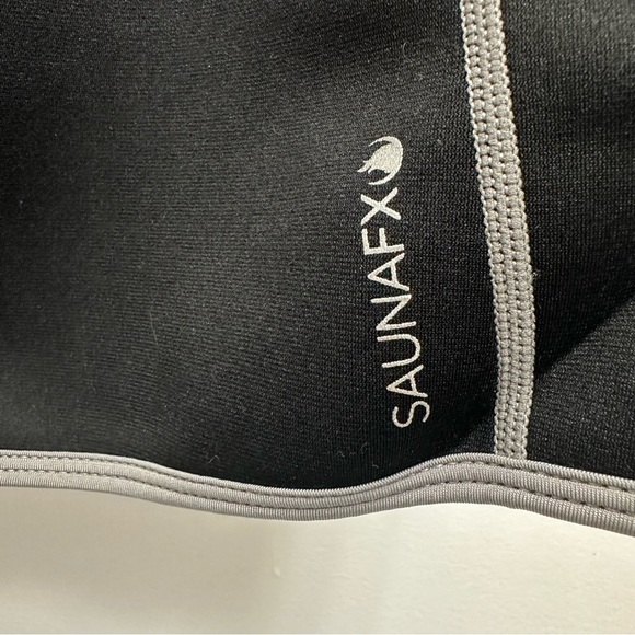 SaunaFX Neoprene Women’s Vest Full Zip Suit Top Black Gray Medium - Picture 5 of 5